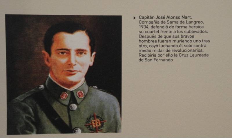 La muestra recuerda a los grandes héroes de la Benemérita como el capitán Alonso Nart caído en 1934 cuando luchaba contra el Golpe de Estado de los socialistas contra la II República. La muestra recuerda a los grandes héroes de la Benemérita como el capitán Alonso Nart caído en 1934 cuando luchaba contra el Golpe de Estado de los socialistas contra la II República.