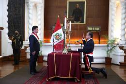 Mariano Gonzales Fern�ndez asume como Ministro del Interior de Per�.