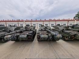 Los carros de combate �Challenger� 2 brit�nicos desplegados en Polonia.