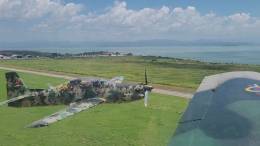 Un Embraer EMB-312V Tucano AT-27/T-27 con su nuevo esquema de camuflaje en vuelo de crucero hasta el Aeropuerto Subteniente N�stor Arias.  (Foto: Aviaci�n Militar Bolivariana)