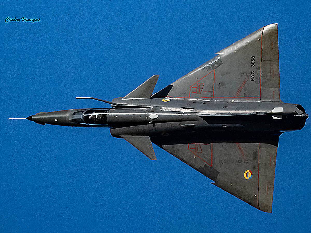 Kfir de la Fuerza A�rea Colombiana