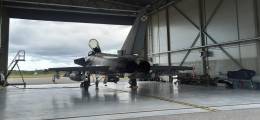 Eurofighter en el hangar de la Base A�rea de �mari (Estonia)