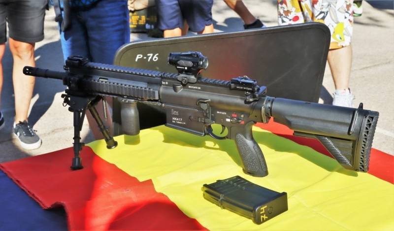El nuevo HK417 de la UIP. (foto Julio Maz)