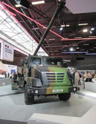 Un Caesar del Ej�rcito de Tierra franc�s, mostrado en Eurosatory (autor)