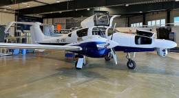 Hensoldt est� equipando la aeronave Diamond  DA62MPP con su sistema de misi�n "MissionGrid" (c�psula EO/IR debajo del morro de la aeronave). (Foto de Diamond Aircraft)