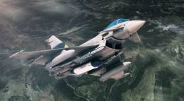 Imagen de un Eurofighter Typhoon dotado del pod Sky Shield (Rafael/Hensoldt)