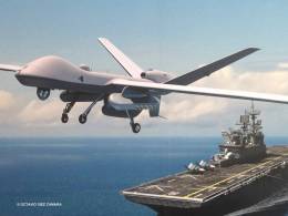 La �ltima versi�n del SeaGuardian puede cubrir cometidos navales de alto nivel. (Octavio D�ez C�mara)