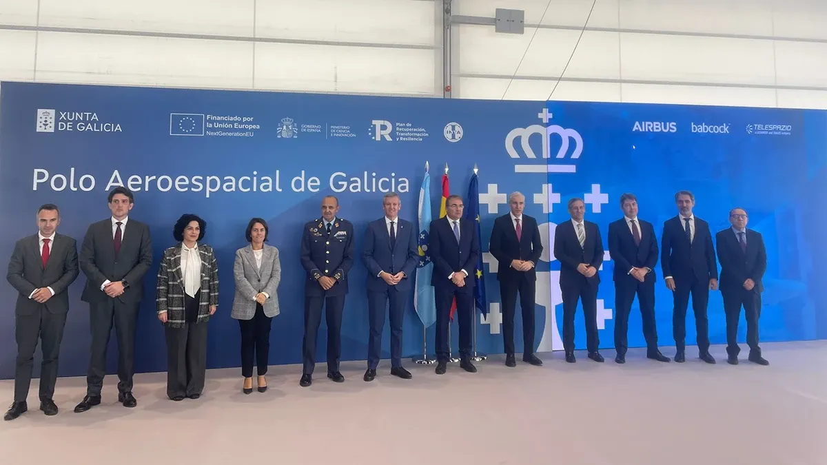 Acto de la firma de la incorporaci�n e Babcok Espa�a al Polo Aeroespacial de Galicia.