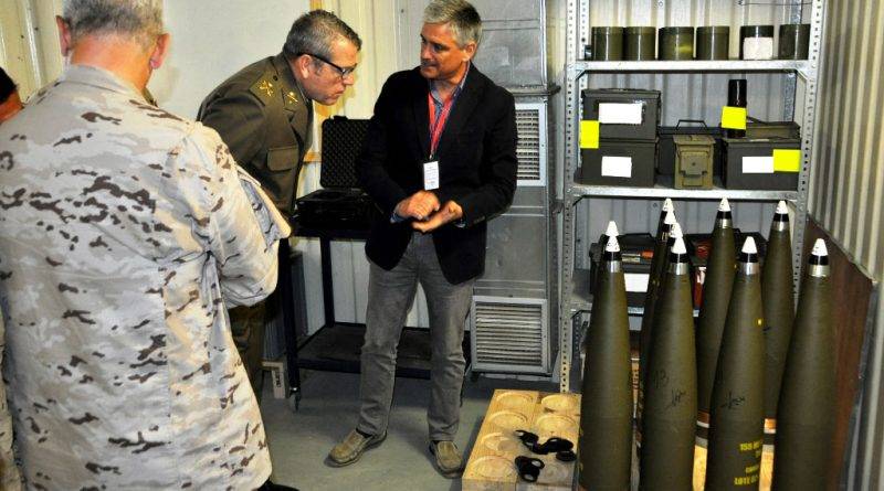 Los �ltimos desarrollos de municiones d e155mm de Expal System han incidido en productos t�cnicamente muy elaborados. (Expal Systems)