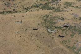 Los tres primeros Chinook CH-47F modernizados (Ej�rcito de Tierra)