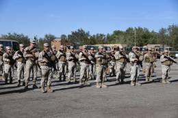 Personal de la 2� Briaco reparado para ser desplegado a Colchane (foto Ej�rcito de Chile)