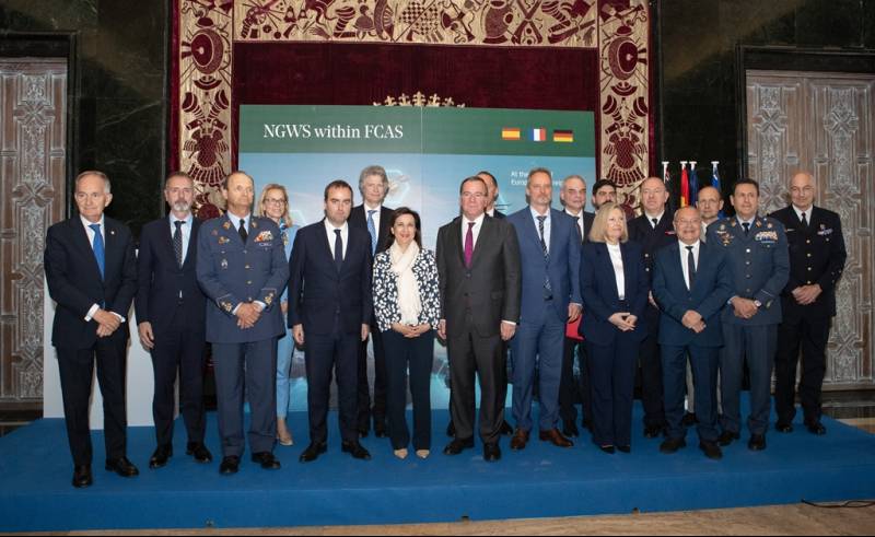 Robles, recibe a los ministros de Defensa de la Rep�blica Federal de Alemania, D. Boris Pistorius y de la Rep�blica de Francia, D. S�bastien Lecomu (Ministerio de Defensa)