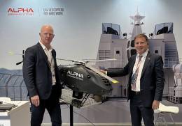 El estand de Alpha Unmanned Systems en FEINDEF (autor)