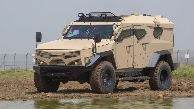 Uno de los Veh�culos Blindados (4x4) de la familia Sandcat de Plasan Sasa Ltd.
