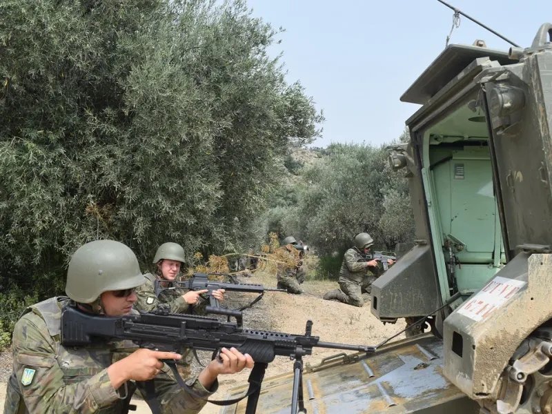 Formaci�n de soldados en el Toledo Training Coordination Centre.