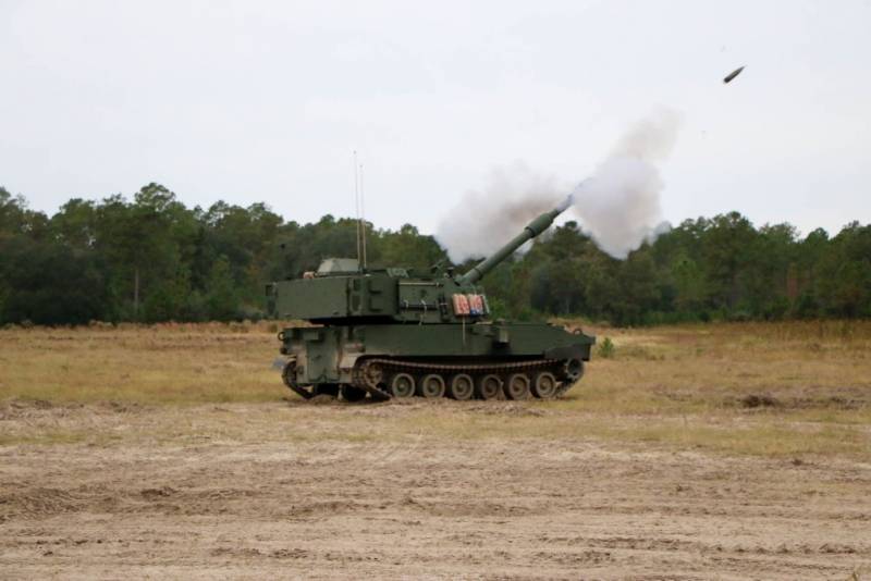 Un M109A7 durante pruebas en servicio (U.S. Army) Un M109A7 durante pruebas en servicio (U.S. Army)