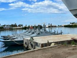 Las nuevas lanchas de combate misil�stico y ataque r�pido de la clase Peykaap III. (Foto: Armada Bolivariana)