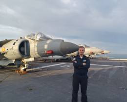 Contralmirante Gonzalo Villar, Comandante del Grupo Anfibio y de Proyeccin de la Flota de la Armada.