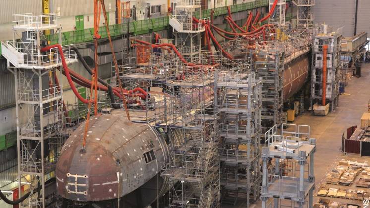 Construcci�n de un SSN �Barracuda�.