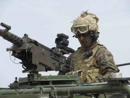 Visor MGS de Menpro sobre ametralladora pesada en servicio en el MOE (Octavio Diez C�mara)