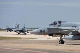 Llegada de efectivos a la Base A�rea de Mor�n para participar en el ejercicio Sirio 21 (Ej�rcito del Aire y del Espacio)