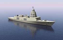 Las fragatas F-110 contar�n con un sistema de m�stil integrado como una de sus caracter�sticas m�s llamativas (Armada)