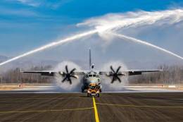 El �ltimo Leonardo C-27J �Spartan� entregado fue a Eslovenia. (Foto Ministerio de Defensa Eslovenia)