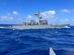 Fragata ARC Almirante Padilla (FM-51) de la Armada de la Rep�blica de Colombia. (Foto: Fuerza de Defensa de Jamaica)
