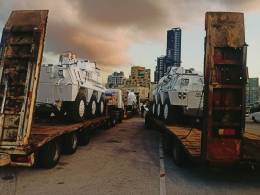 Llegada en abril de 2022 de nuevos veh�culos para la misi�n UNIFIL, destacan los BMR (Estado Mayor de la Defensa)