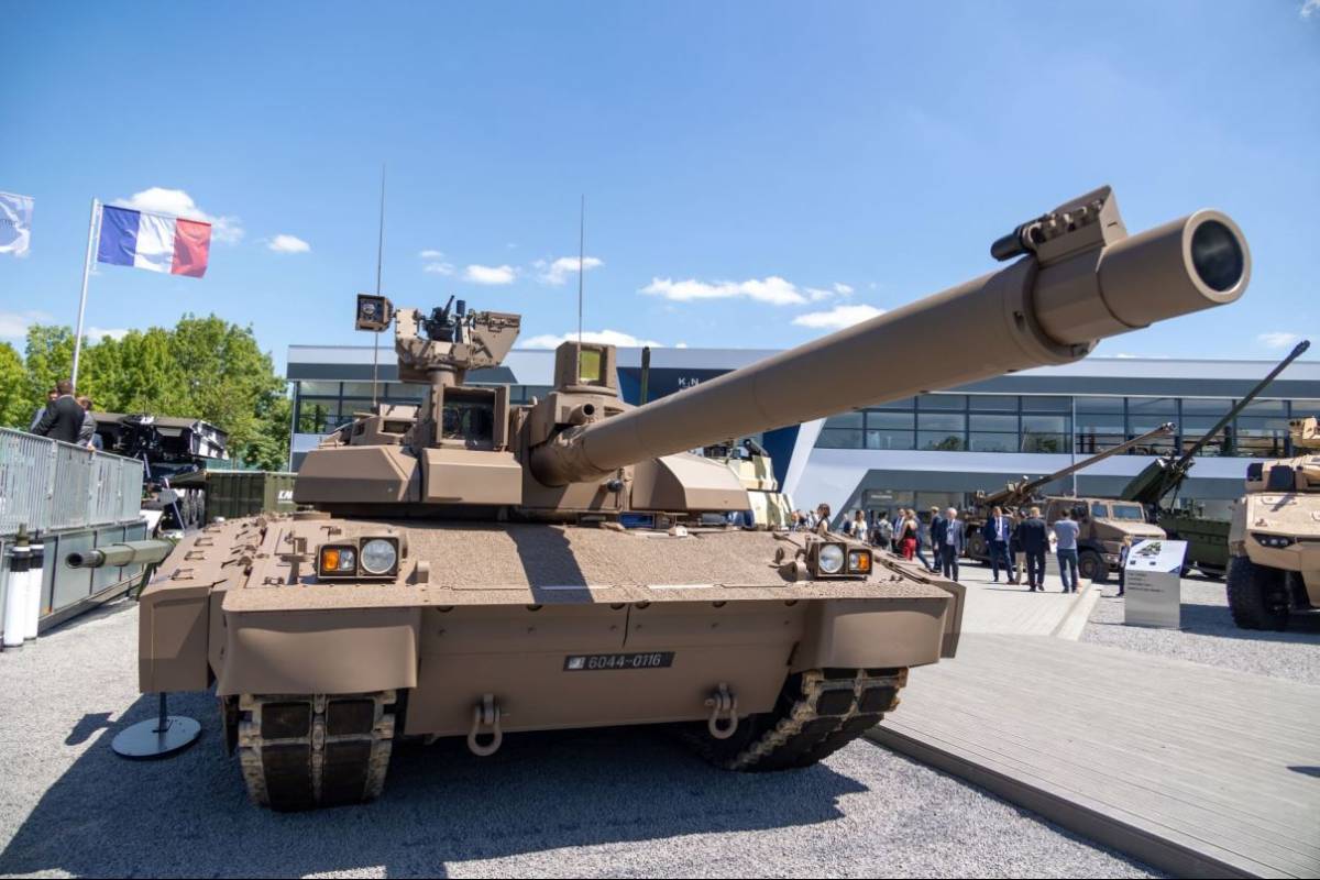 El Leclerc XLR durante la edición de 2022 de Eurosatory (KNDS) El Leclerc XLR durante la edición de 2022 de Eurosatory (KNDS)