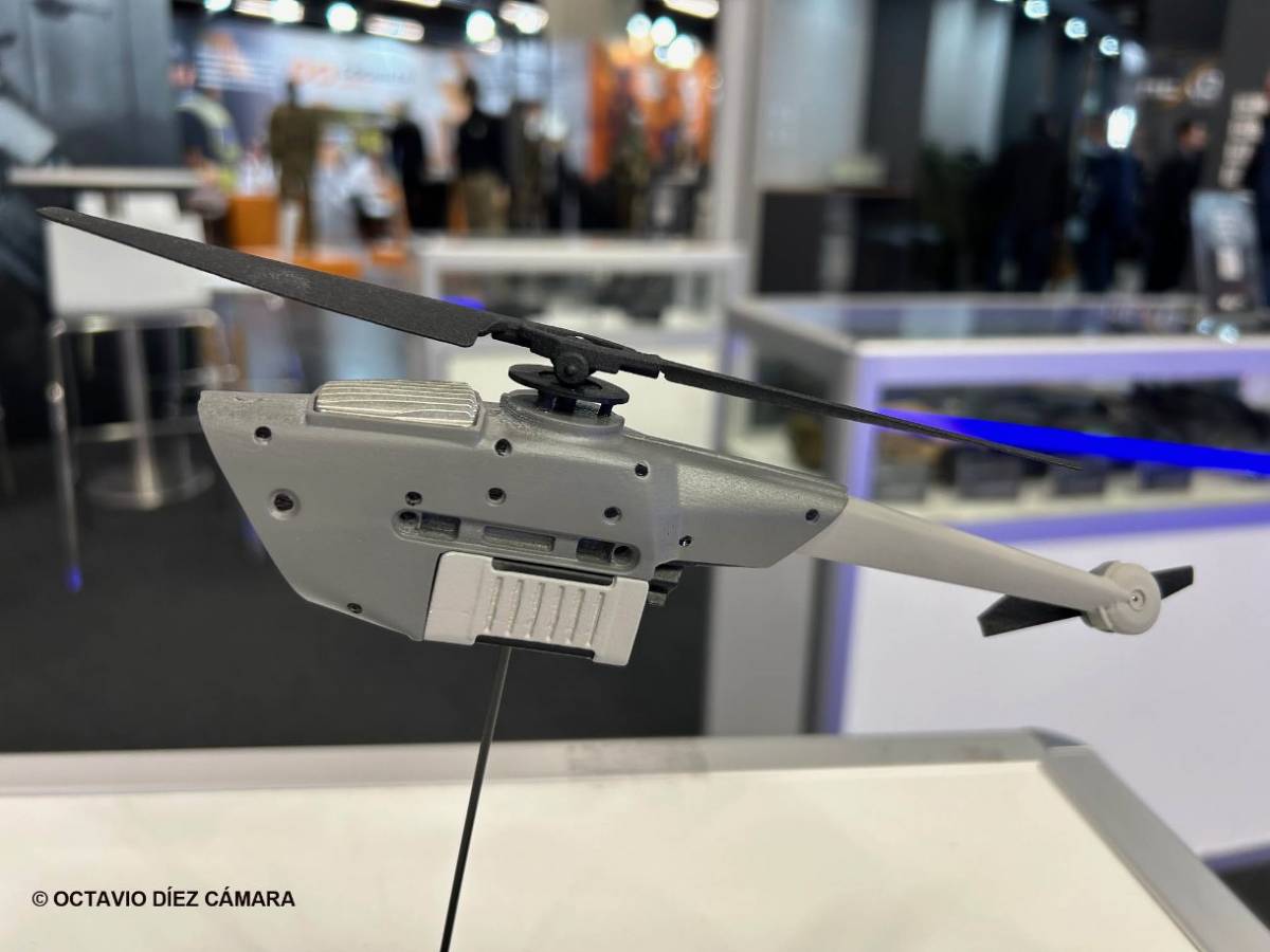 Micro RPAS de la familia Black Hornet 4 . (Octavio Díez Cámara) Micro RPAS de la familia Black Hornet 4 . (Octavio Díez Cámara)