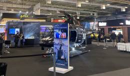 Leonardo tuvo una importante participaci�n en la feria. En exposici�n un AW119Kx de la Pol�cia Rodovi�ria Federal o PRF (autor)