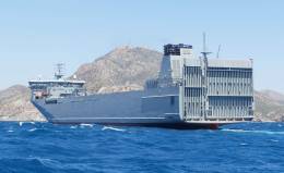 El BTL El Camino Espaol  entrando en la rada del puerto de Cartagena. (foto Diego Quevedo Carmona)