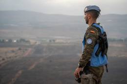 Patrulla de militares espa�oles desplegada en L�bano (Estado Mayor de la Defensa)