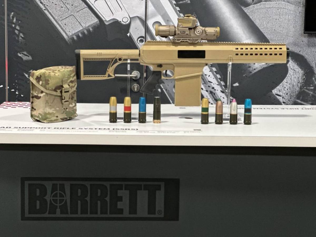 Barrett Firearms Manufacturing acaba de presentar el concepto de rifle SSRS para el U.S.Army. (Barrett F.M.) Barrett Firearms Manufacturing acaba de presentar el concepto de rifle SSRS para el U.S.Army. (Barrett F.M.)