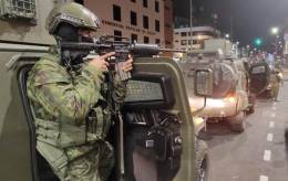 Unidades militares de Ecuador durante una operaci�n.