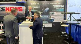 Stand de Grupo Oes�a en SATELLITE. (Grupo Oes�a)