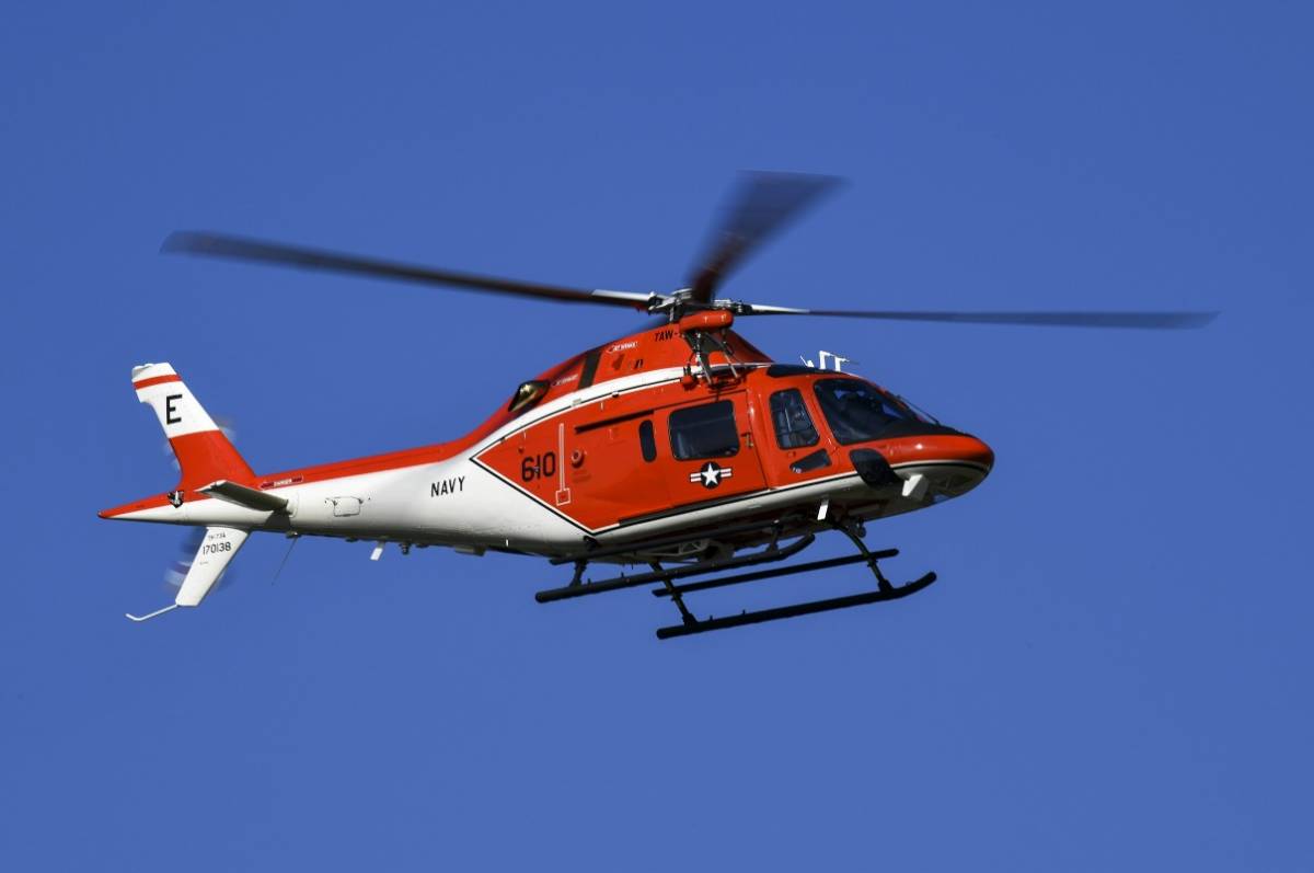 El helicóptero TH-73A de la US Navy. (Foto Ministerio de Defensa) El helicóptero TH-73A de la US Navy. (Foto Ministerio de Defensa)