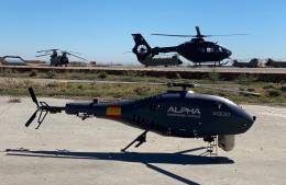 Los UAVs de Alpha y los helic�pteros de Airbus ya han operado conjuntamente (Alpha Unmanned Systems)