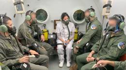 Pilotos argentinos de F-16 durante la prueba. (foto: Fuerza Area Argentina)