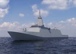 Imagen digital de la futura fragata de la RAN basada en el dise�o de la clase �Mogami New FMM�. (foto MHI)