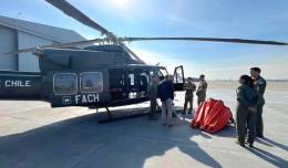 Un helic�ptero Bell 412 antiincendios de la Fuerza A�rea de Chile. (foto: Fuerza  A�rea de Chile)