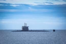 El submarino Scorpene SS-23 OHiggins de la Armada de Chile.