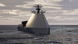 Dise�o conceptual del USV Romulus de Huntington Ingalls Industries. (Foto: HLL)