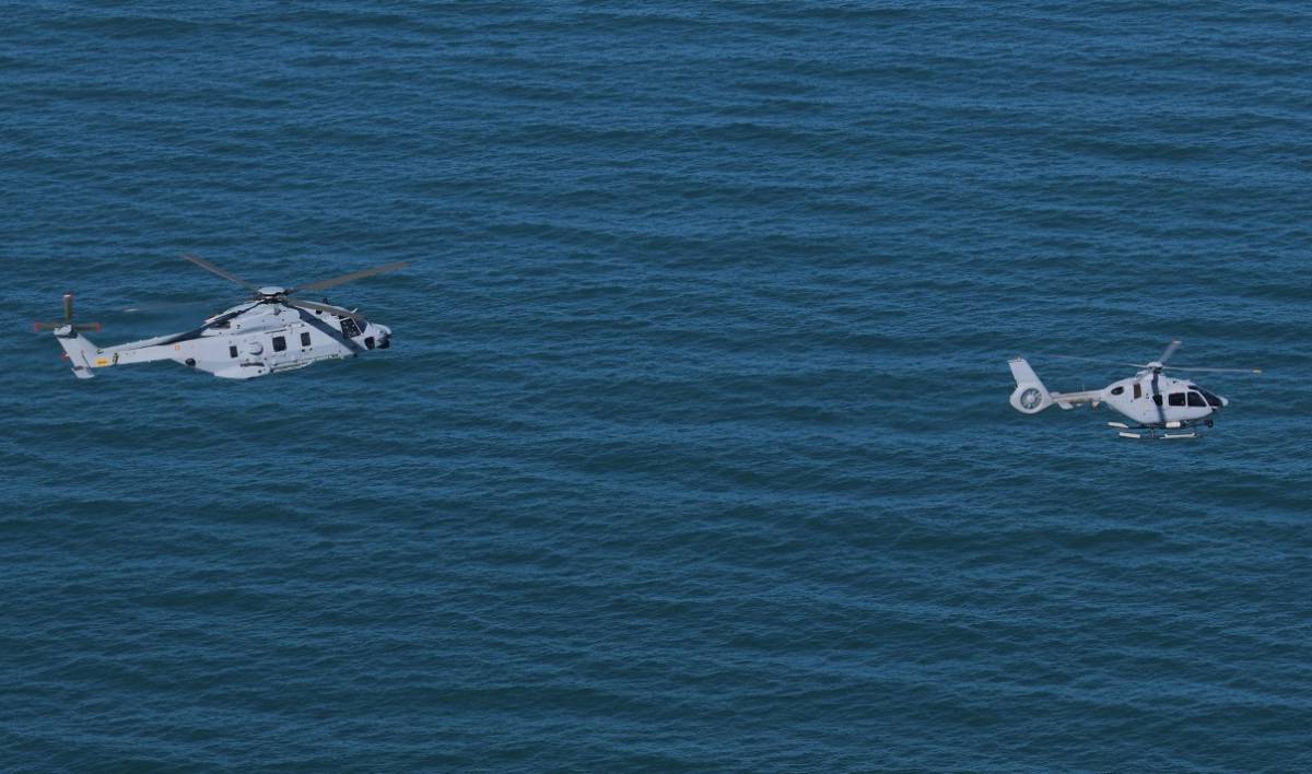 La FLOAN est� inmersa en obtener lo antes posible las m�ximas capacidades de sus nuevos H135 y NH90. (Foto Julio Maiz)