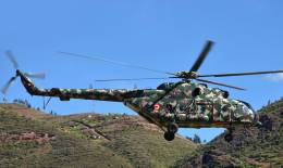 Un helic�ptero peruano Mi-17.