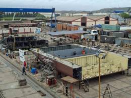 Avances en la construcci�n.