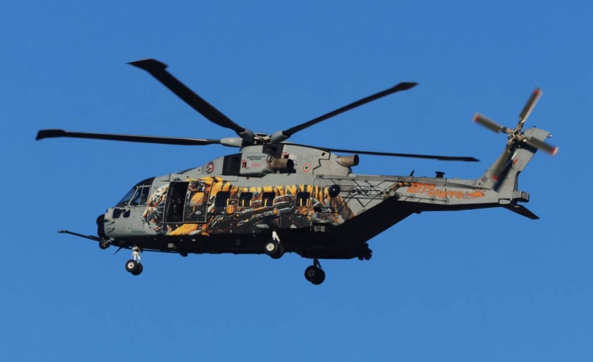 Otro gran trabajo de pintura en un helic�ptero, en este caso en un Leonardo HH.101 �Caesar� del XXI Gruppo de la �Aeronautica Militare Italiana�.