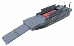 Los m�dulos ULC pueden adaptarse para funcionar como lanchas LCM cl�sicas o para transportar material pesado.  (Navantia Australia)