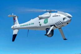 Un Camcopter de los Carabineros de Chile.